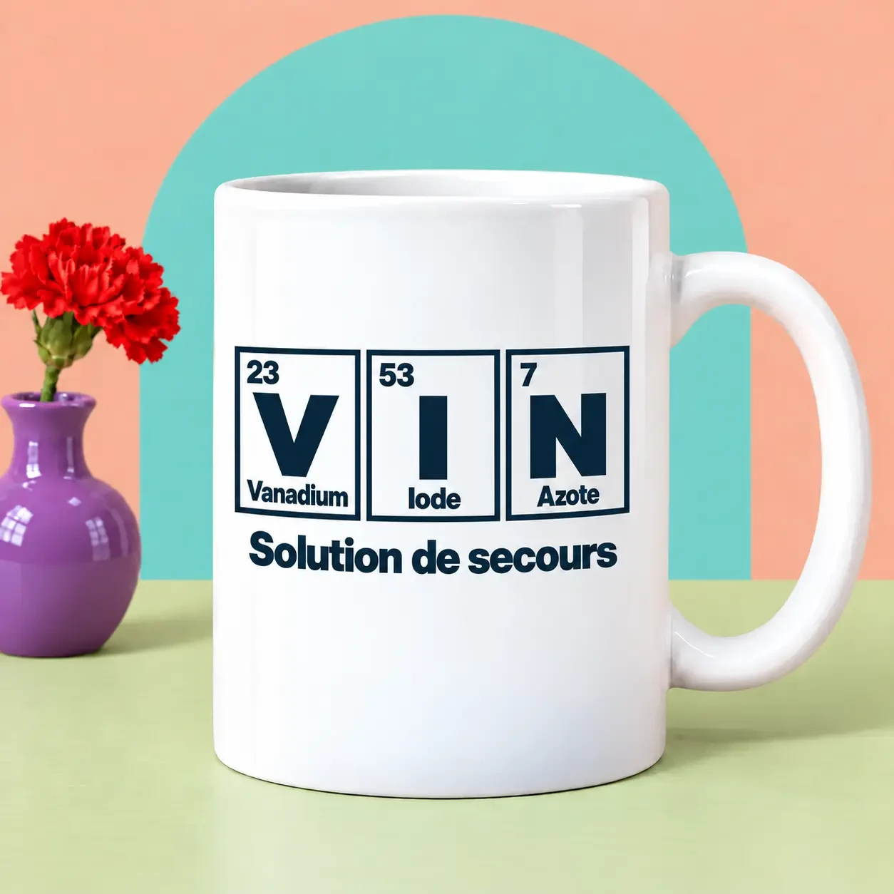 Mug - Vin - Solution de secours