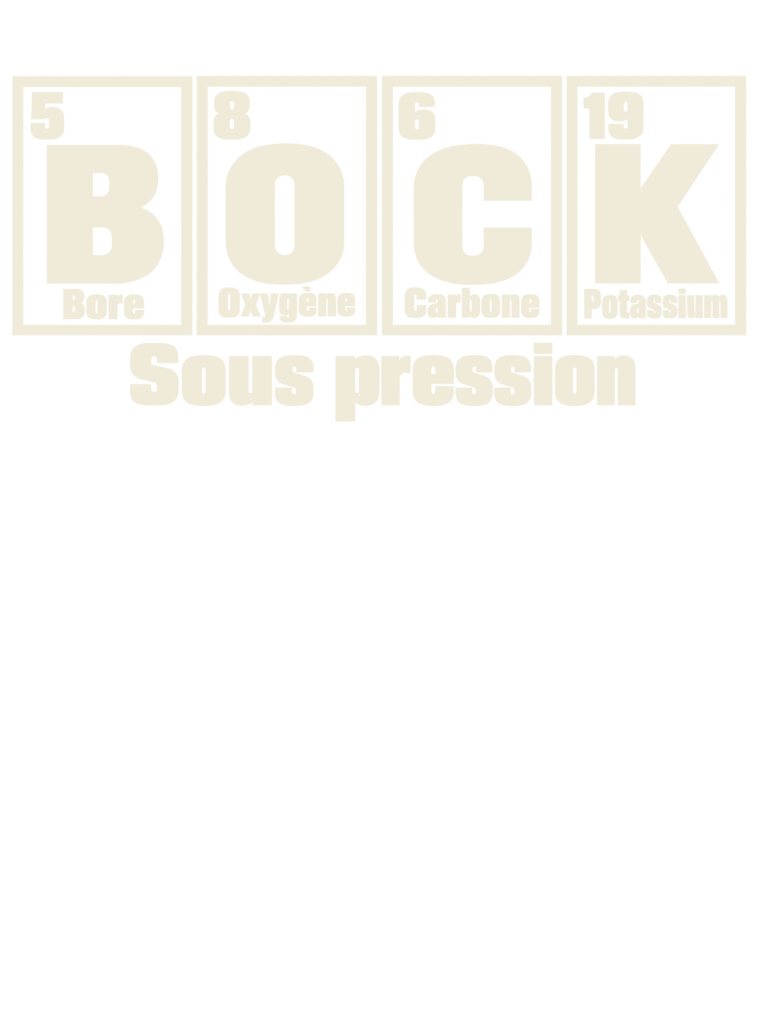 BOCK - Sous pression — impression A4