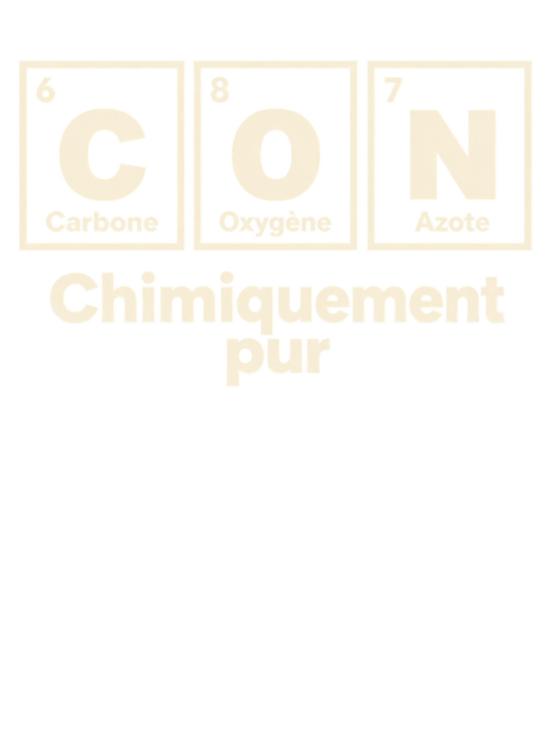 Con - chimiquement pur — impression A4