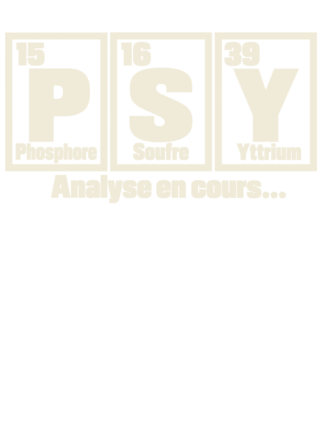 PSY - Analyse en cours... — impression A4